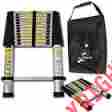 Ldal-ts01-12 Oxgord 12.5 Multi-purpose Aluminum Telescoping Extension Ladder Free Shipping 840345102843