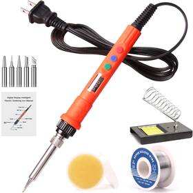 Ldk 728120395256 Electronic Soldering Iron Kit 120w Digital Gun Tools Portable Easyplay