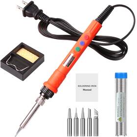 Ldk 728120395270 Soldering Iron Kit Electric 120w Lcd Digital Gun Welding Tools Wit