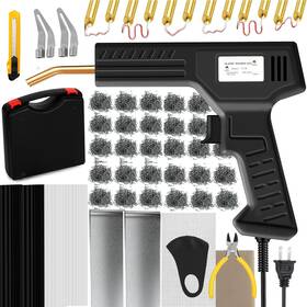 Leahvel H150 Plastic Welding Kit 150w With 800 Staples 40 Rods Fast Heat Tool Bumper Repair