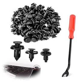 Leels1702bl Leediga Leels1702bl- 100 Pcs Car Bumper Retainer Clips Rivet Clip With Removal Tool Fasteners Leels1702bl Leediga Leels1702bl- 100 Pcs Car Bumper Retainer Clips Rivet Clip With Removal Tool Fasteners