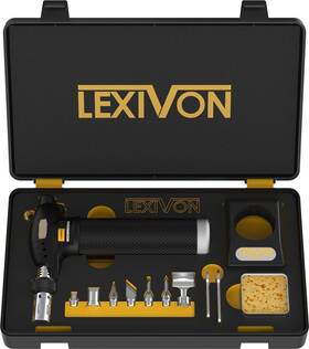 Lx-771 Lexivon 09809 Butane Torch Multi-function Kit Premium Self-igniting Soldering Station