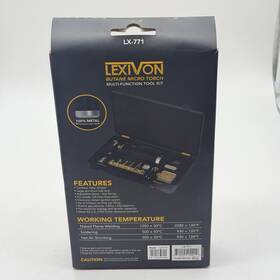 B07m68fllz Lexivon Butane Torch Kit Lx-771 12-piece Self-igniting Soldering Station 125w
