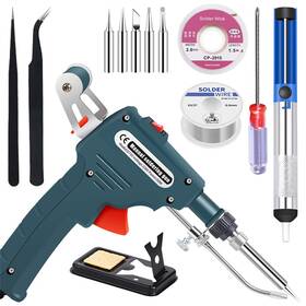 Cqztjmh371us Lezzyruck Soldering Iron Kit 60w Hand-held Automatic Gun With Solder Wire D