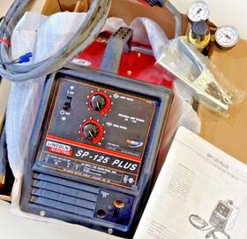 Sp-125 Lincoln Electric 015082715179 Plus Mig Welder 120v Wire Feed New In Box Nib Oem