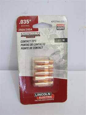 Kp2744-035t Lincoln Electric .035 Inch Mig Tips - 1 Pkg Of 10