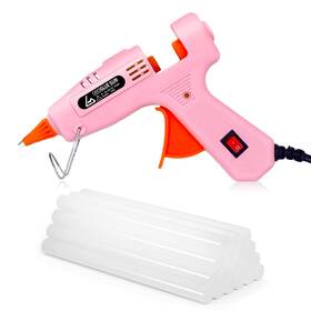 Gluegun06 Liumai Glue Gun Mini Hot Kit With 20 Sticks Guns For Pink