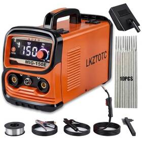 Mig-150e Lkztotc 150a 110v Flux Core Welder 3 In 1 Gasless Mig Welders/lift Tig/stick