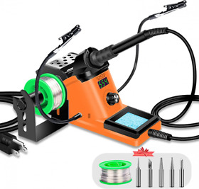 Lonovo Soldering Iron Station Kit Solder Full Attachment A-orange Lonovo Soldering Iron Station Kit Solder Full Attachment A-orange