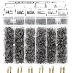 Lhplasticwelderstaples-c83 Losyhu 3000 Pcs Plastic Welder Staples Hot Welding Rods With Storage Box 6 D