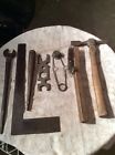 Lot Working Iron 7 Vintage Welding Tools Pcs