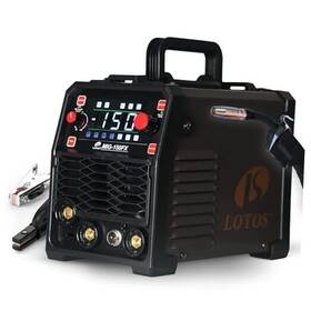 Mig-150fx Lotos Technology 150a Mig Welder 3-in-1 Synergic Flux Core/mma/tig Welding Machine 120v