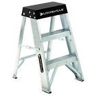 Louisville Ladder 2 Aluminum Step Stool 300 Lbs Duty Rated 706177187123 Louisville Ladder 2 Aluminum Step Stool 300 Lbs Duty Rated 706177187123