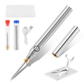 22409423 Loyanger Usb Rechargeable Portable Soldering Iron Kit 1100mah 5v 15w Rapid Heat 788 F