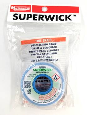 M.g. Chemicals 779008453001 Mg Superwick #453 Desoldering Braid #3 Fine 50ft Roll Sealed
