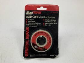 Mt304ac40 Mag-torch 40/60 Acid Core Wire Solder 4 Oz 0.125 Inch Diameter