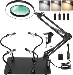 D2-802hanjie-zuzi Magnieopti Helping Hands Soldering Station 10x Magnifying Glass With Light And Stand D2-802hanjie-zuzi Magnieopti Helping Hands Soldering Station 10x Magnifying Glass With Light And Stand