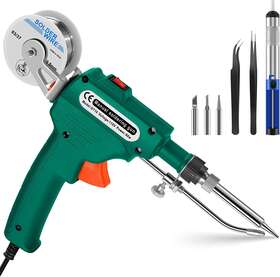 Makerhawk 445012761717 Saker Soldering Iron Kit 60w 110v Corded Electric Welding Gun With Wire