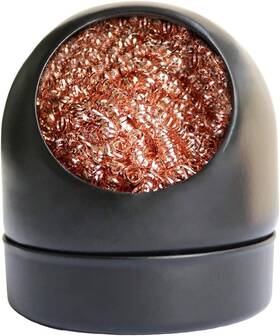 Em-suppl-0006 Mall Soldering Iron Tip Cleaner With Brass Wire Cleaning Sponge And Metal Base Holder