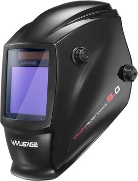 Aamus-ms-lyg-a800dsh Manusage Auto Darkening Welding Helmet Battery And Solar Powered Manus