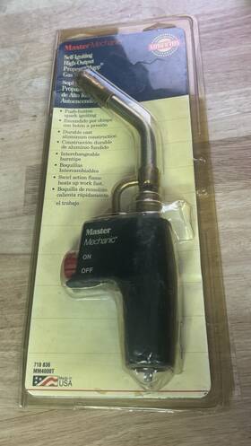 Mm4000t Master Mechanic Self - Igniting High Output -propane Mapp Gas Torch