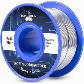 Solder-wonderful-50100 Maygyrain Solder Wire 63/37 High Purity No-wash Tin-lead Rosin Cored With 0.8mm 50g