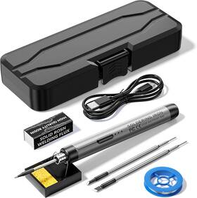 Meakest 726084916760 Cordless Usb Rechargeable Portable Soldering Iron 3-speed Temperature Adjustabl