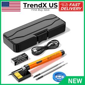 Meakest 726084963757 Cordless Usb Rechargeable Portable Soldering Iron 3-speed Temperature Adjustabl