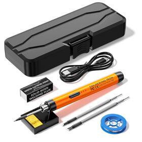 Meakest 744784189062 Cordless Usb Rechargeable Portable Soldering Iron 3-speed Temperature Adjust