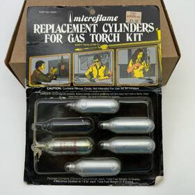Microflame 4300h - Miniature Welding Torch Butane Refill Cylinders Nos