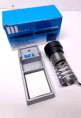 Msis-203 Mika New Soldering Iron Stand Base Chrome Plated Coil Bakelite Collar