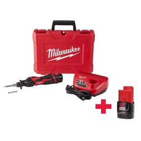 Milwaukee 726084775985 M12 12v Lithium-ion Cordless Soldering Iron Kit With 2 Battery Packs And C
