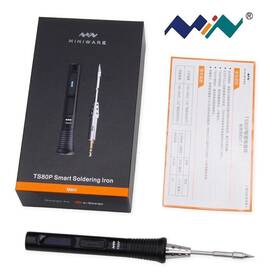 Ts80p Miniware 744623651514 Electric Soldering Iron B02 Tip 30w Temperature Control Oled Tool Ts80p Miniware 744623651514 Electric Soldering Iron B02 Tip 30w Temperature Control Oled Tool