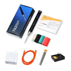 Ts21 Miniware Digital Soldering Iron With 65w Power Adapter Aluminum Alloy Body Prec Ts21 Miniware Digital Soldering Iron With 65w Power Adapter Aluminum Alloy Body Prec