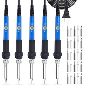 Monvict 737269551669 Soldering Iron Kits Pack Of 5 Kit 60w 110v Welding With Cer