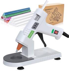 Mc-s-808 Monvict Hot Glue Gun Kit 40w Mini With Silicone Mat Holder White