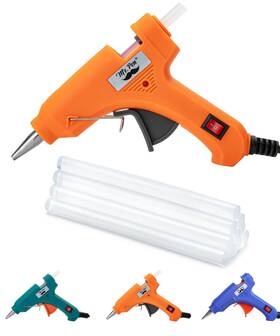 Mr. Pen 840316915854 Pen- Mini Hot Glue Gun And Sticks With 10 Orange
