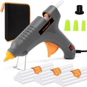 53891 Mulwark Full-size Hot Glue Gun Kit High Performance Dual Power 60/100w Gray