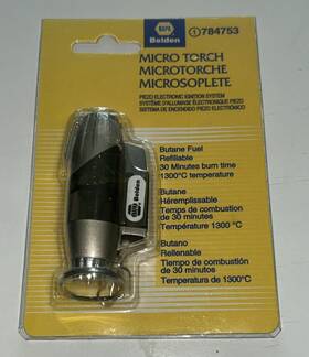 784753 Napa Keyring Butane Micro Torch Refillable 30 Minutes Burn Time 1300 C