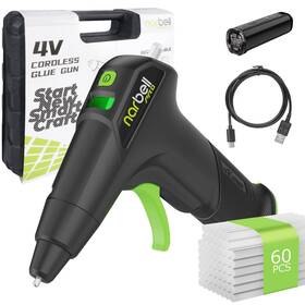 09006 Narbell Hot Glue Gun And Sticks Set 12s Fast Preheating Auto Shut-off Black 1b