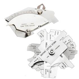8ftft-1 Necygoo N0093 Weld Gauge Set Stainless Steel 0-60mm Cam Type And 3.2mm-25.4mm 1/8ftft-1
