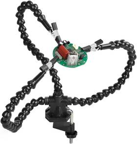 Noevsbig 711181256413 Helping Hands Soldering Third Hand Tool Pcb Holder Flexible Arms Help