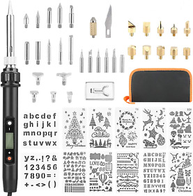 Number-one Wood Burning Kit 48pcs Lcd Woodburning Tools Digital Soldering Iron R