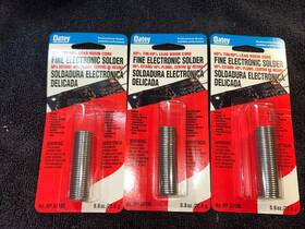 Oatey 038753531854 3 Pkgs 53185 Rosin Core Electronic Solder Carded New
