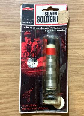 52236 Oatey Solder Kit Hobby 1 Oz. Silver 1/2 Flux Made In Usa Vintage