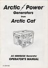 4000gd2e Operator Manual Ac 1993 Generators Cat Arctic