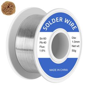 Oualhoo Sw1.0-50g 60-40 Tin Lead Rosin Core Solder Wire For Electrical Soldering Electronics R