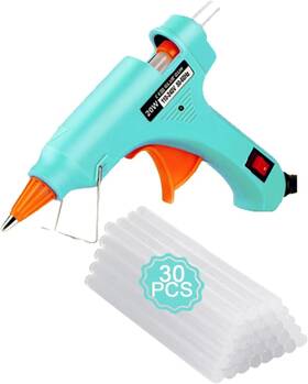 Hg-g-1-3 Ourepoca Hot Glue Gun Kit Mini Guns With 30 Sticks Melt Lake Blue Hg-g-1-3 Ourepoca Hot Glue Gun Kit Mini Guns With 30 Sticks Melt Lake Blue