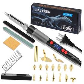 Paltren Ptsi-80 21-in-1 3d Printer Smoothing Tool Kit 80w Led Digital Adjustable Temperature