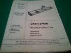 720.25251 Paper Crafter Owners Router Sears Manual Craftsman